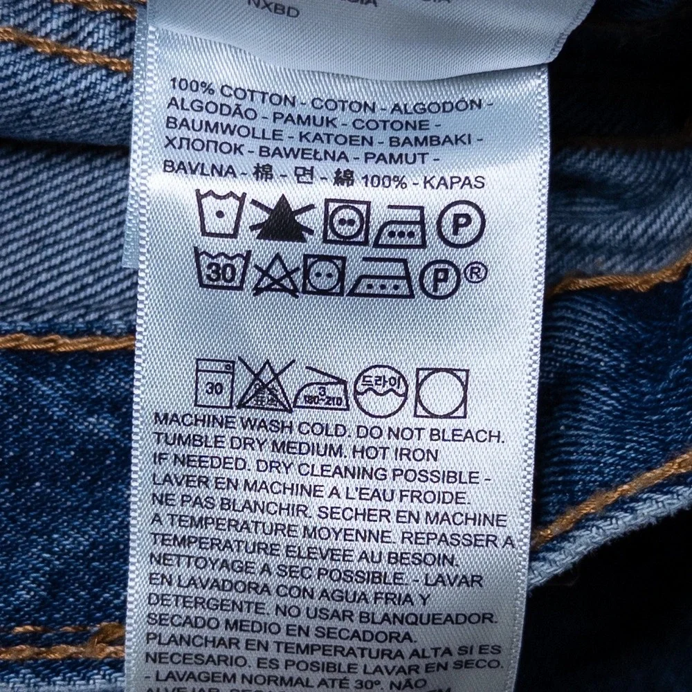 Levi's Mens 550 Relaxed Fit Jeans 32x32 Blue Denim Classic Straight Leg Hemmed